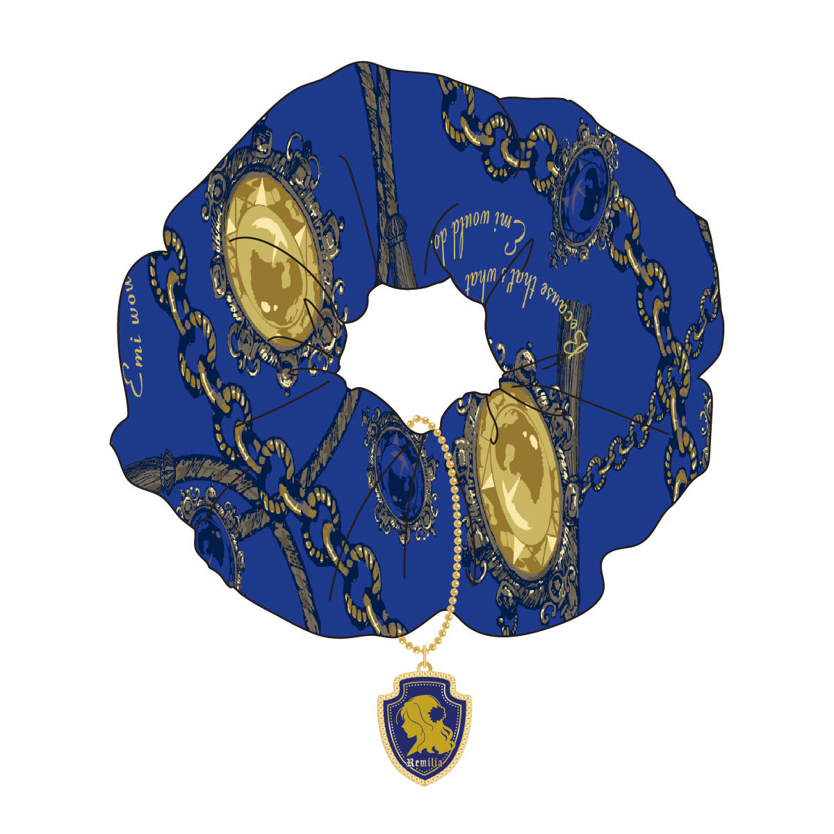 メタルチャーム付きシュシュ(レミリア)