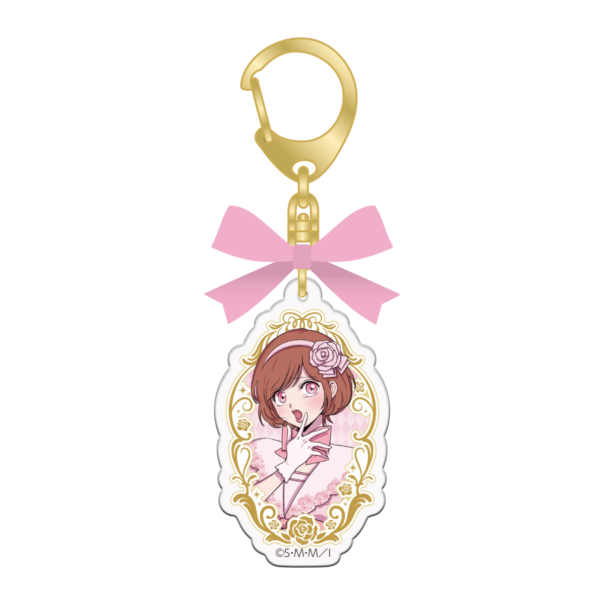 リボン付きアクリルキーホルダー：ピナ　Art by 白梅ナズナ