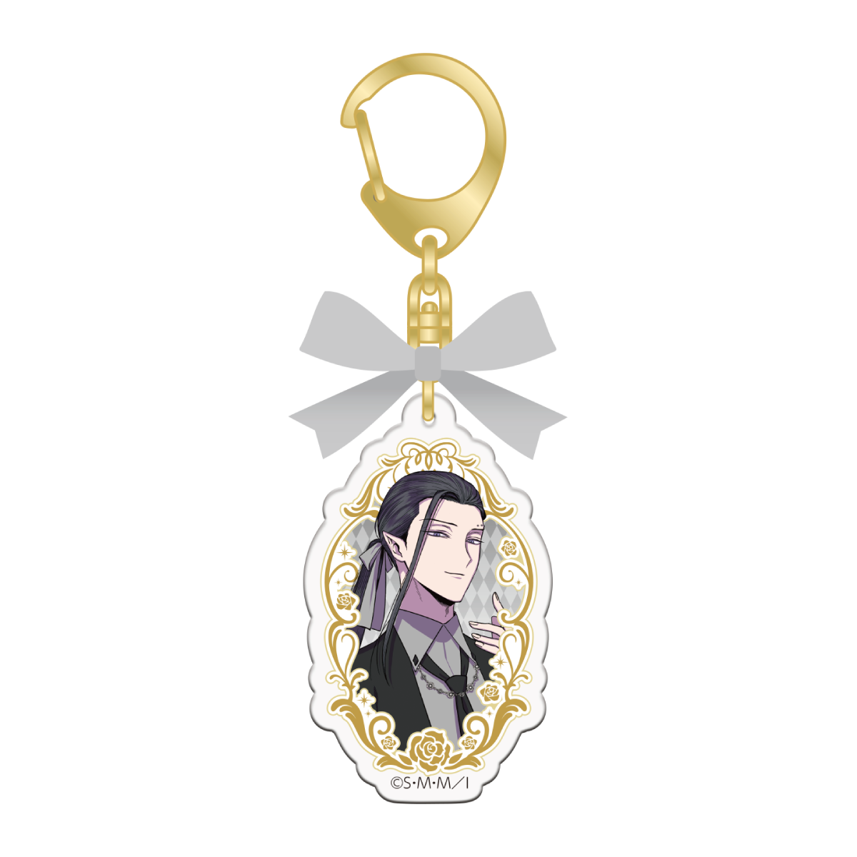 リボン付きアクリルキーホルダー：エルハーシャ　Art by 白梅ナズナ