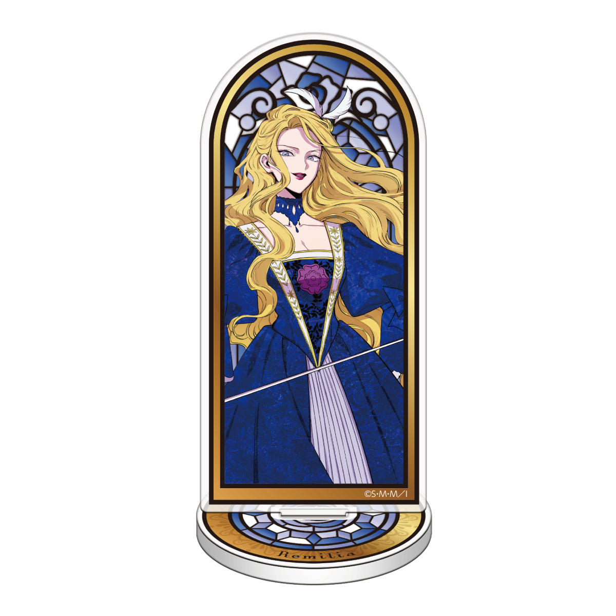 描きおろしステンドグラス風アクリルスタンド：レミリア　Art by 白梅ナズナ
